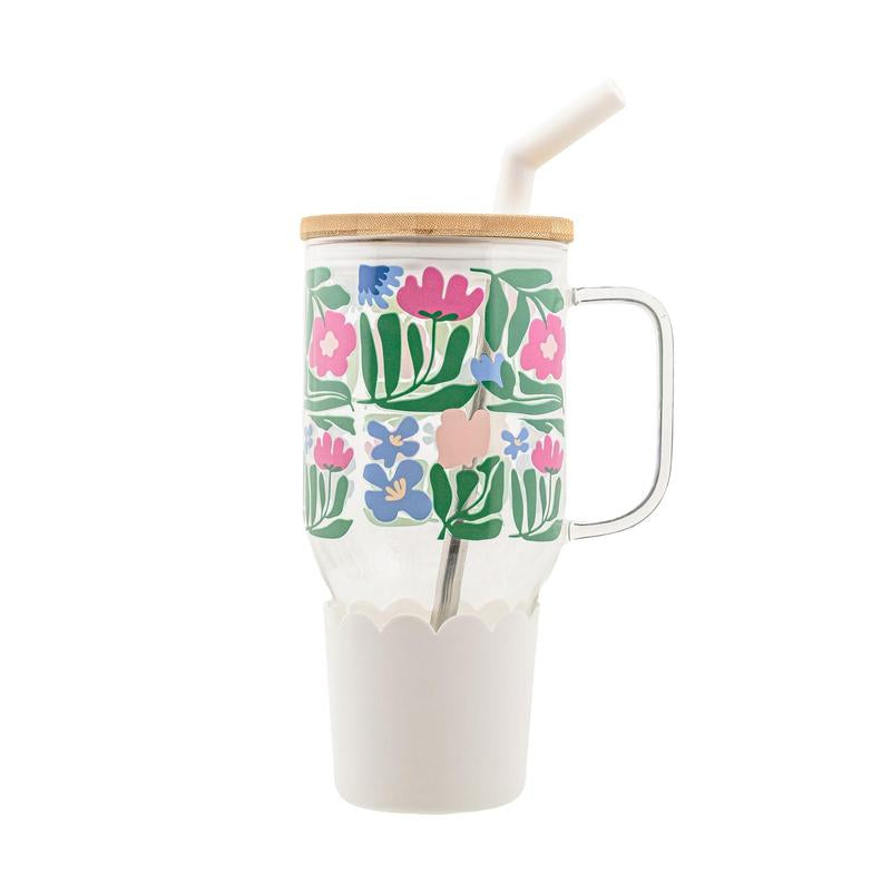 Adria Eco Glass Bottle with Steel Straw