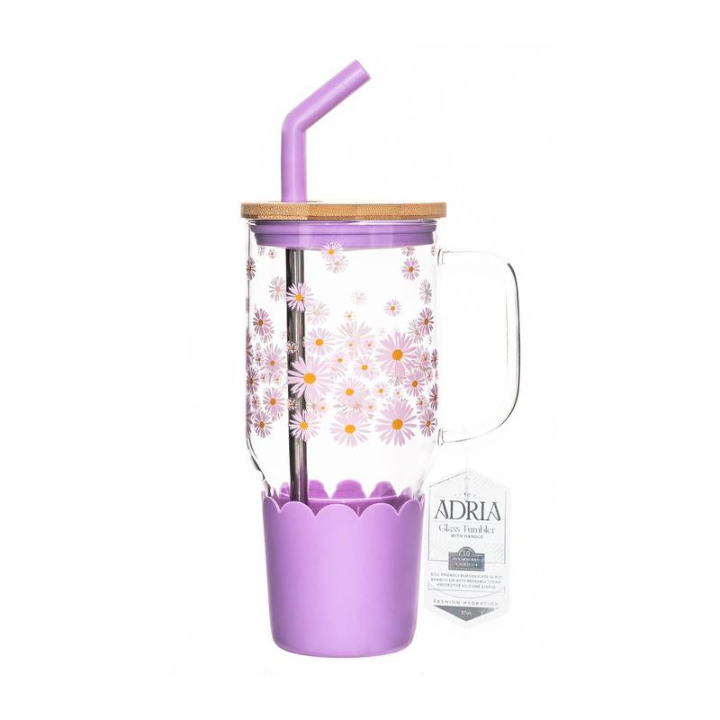 Adria Eco Glass Bottle with Steel Straw