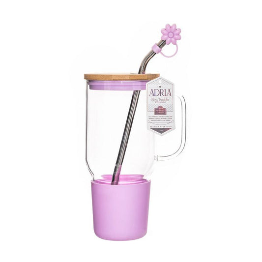 Adria Eco Glass Bottle with Steel Straw