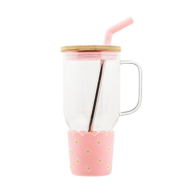 Adria Eco Glass Bottle with Steel Straw