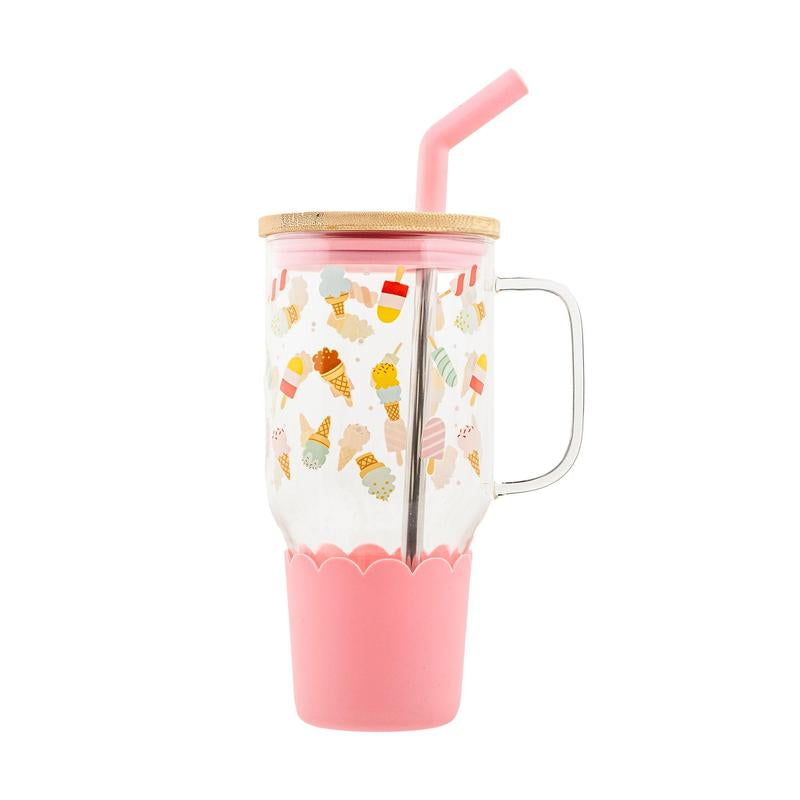 Adria Eco Glass Bottle with Steel Straw