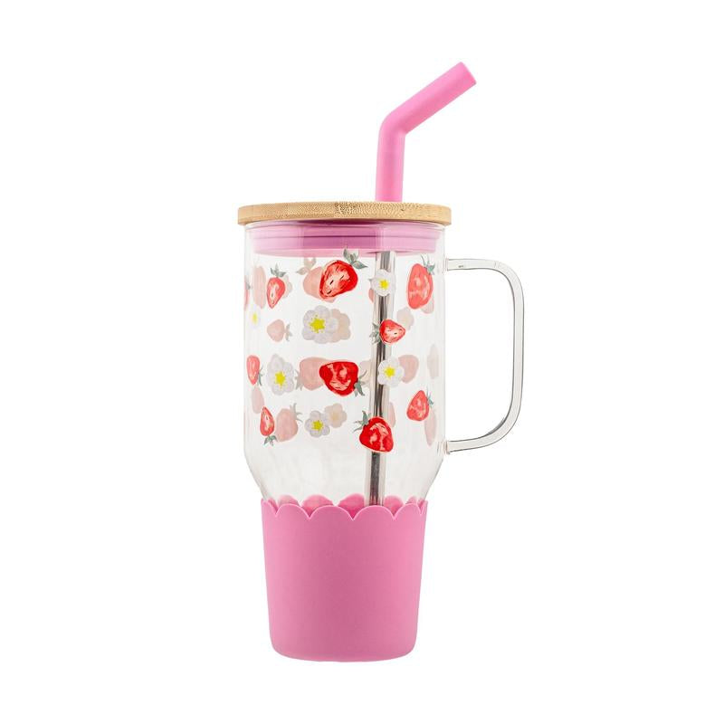 Adria Eco Glass Bottle with Steel Straw